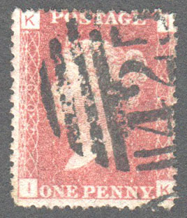 Great Britain Scott 33 Used Plate 209 - IK - Click Image to Close